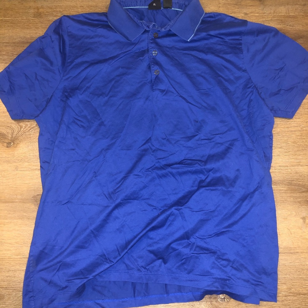 HUGO BOSS Men’s Blue Cotton Polo Shirt , Size XL
